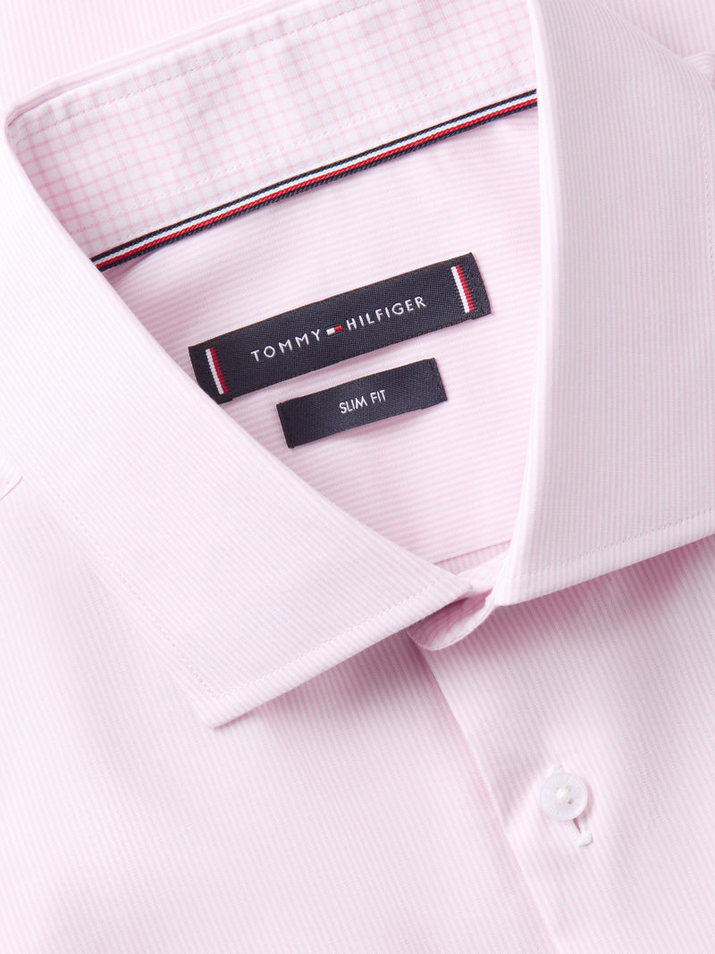 Slim Fit Stripe Poplin Shirt