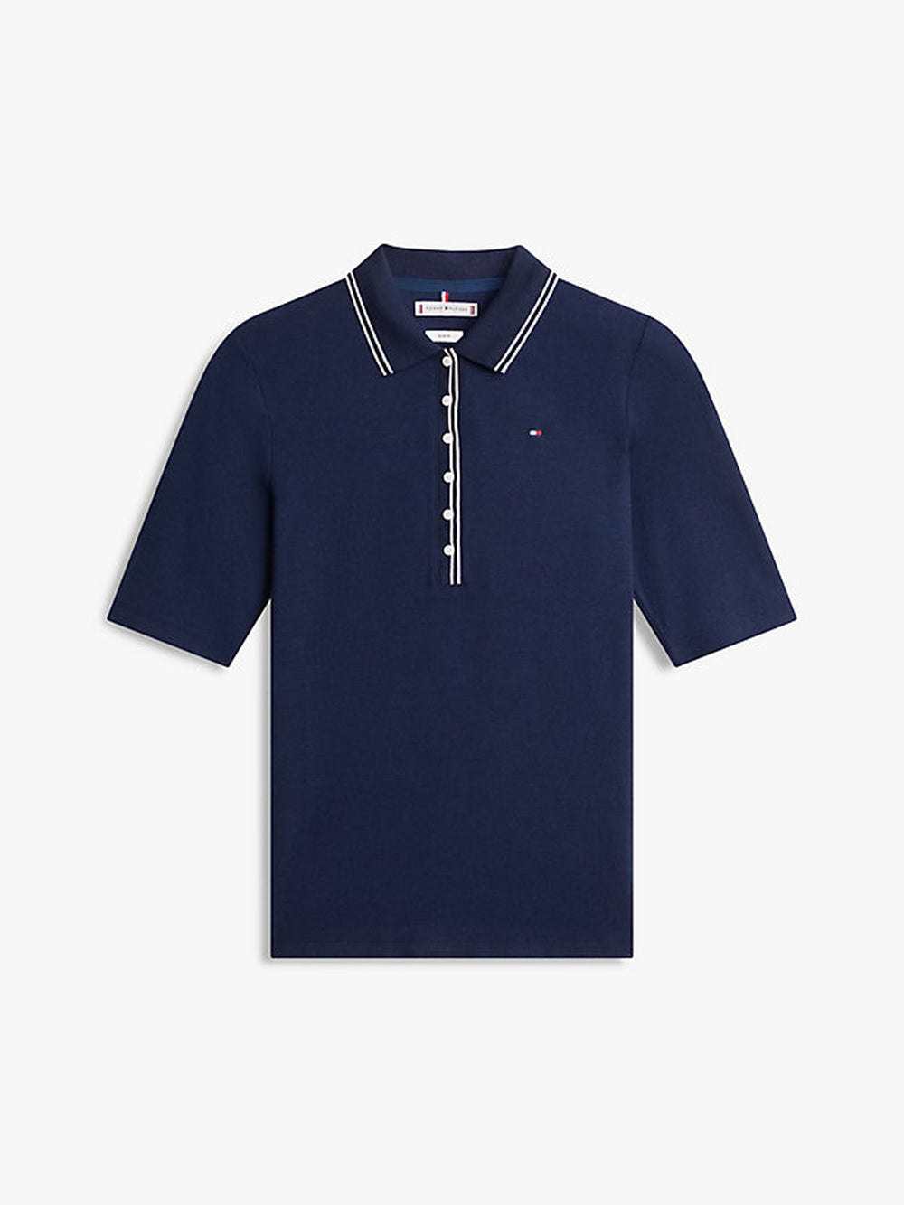 Solid Slim Fit Half Sleeve Lyocell Pique Polo
