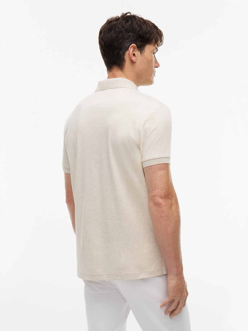 Regular Fit Solid Liquid Cotton Polo