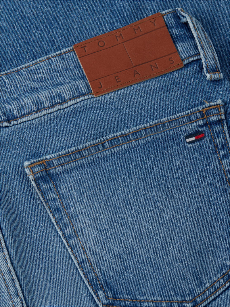 Low Rise Mid Wash Stretch Bootcut Jeans