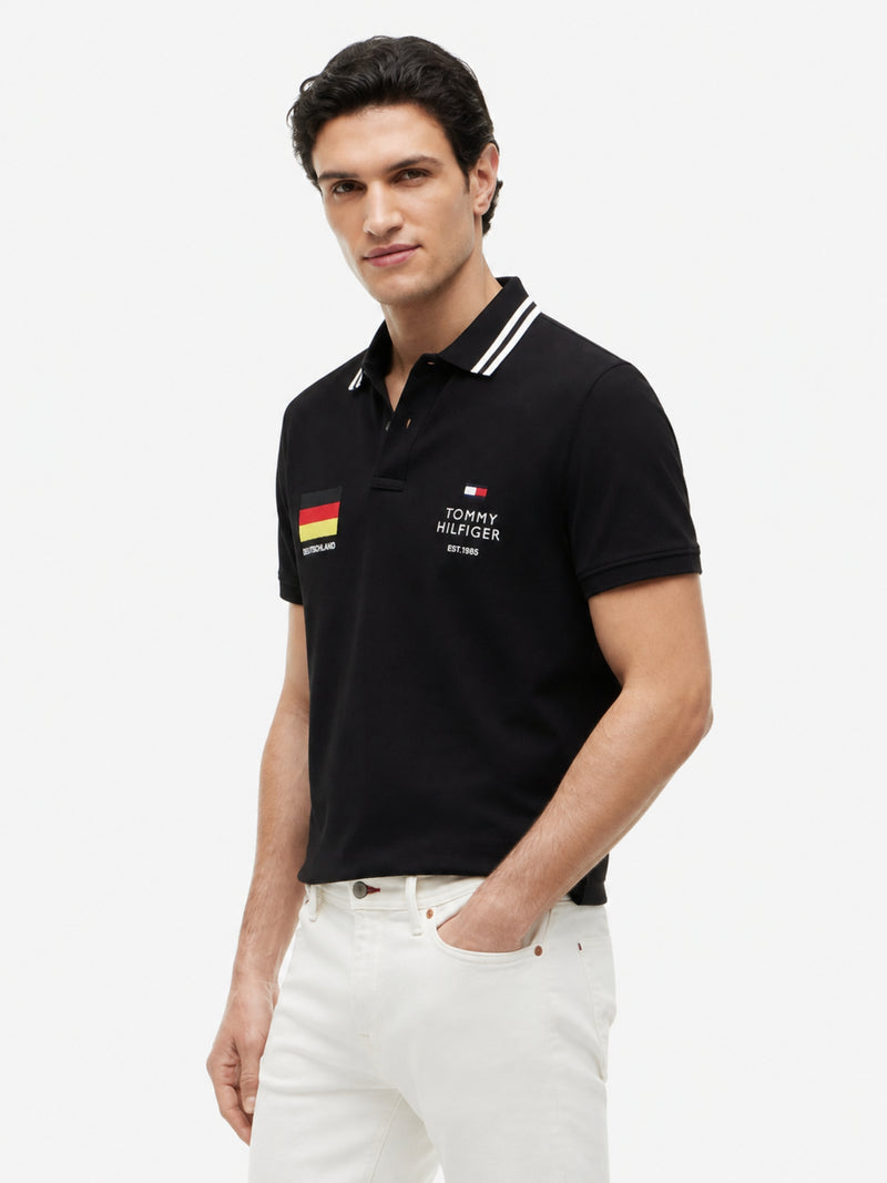 Regular Fit Graphic Pique Polo