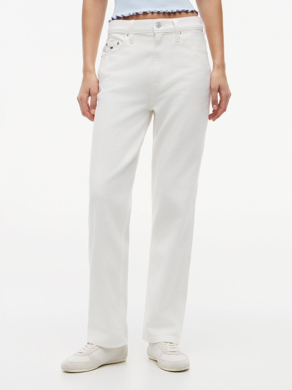 High Rise Fashion Stretch Slim Straight Jeans