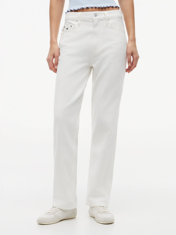 Women High Rise Fashion Stretch Slim Straight Jeans