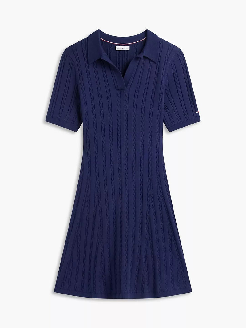 Half Sleeve Stripe Cotton F&F Polo Dress