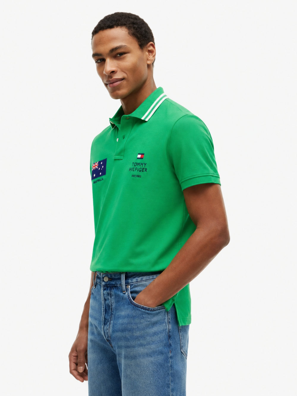 Regular Fit Graphic Pique Polo