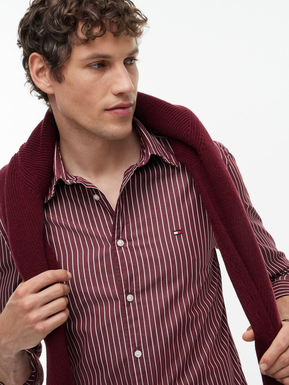 Regular Fit Stripe Poplin Shirt