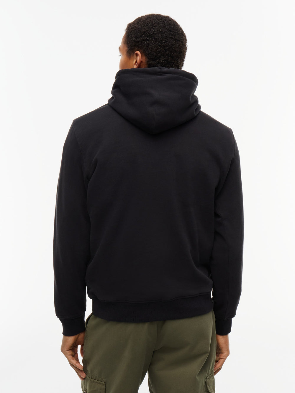 Regular Fit Suede Terry Hooded Sweatshirt
