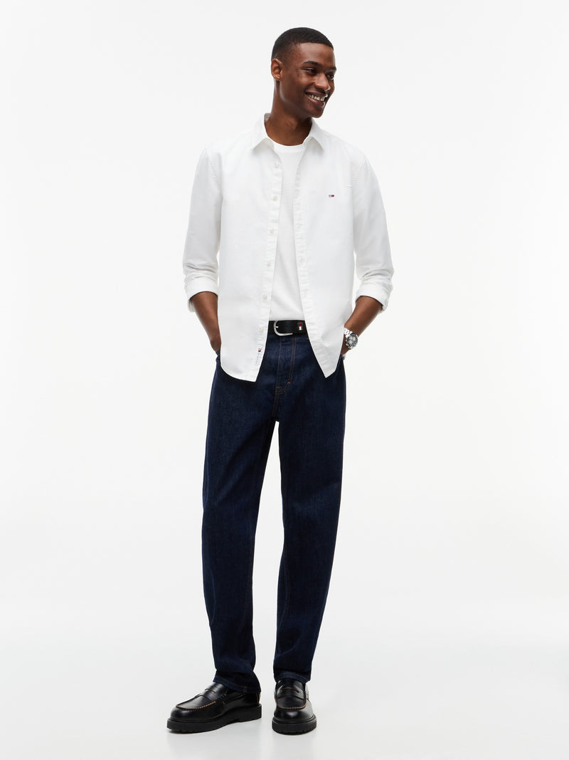 Slim Fit Solid Oxford Shirt