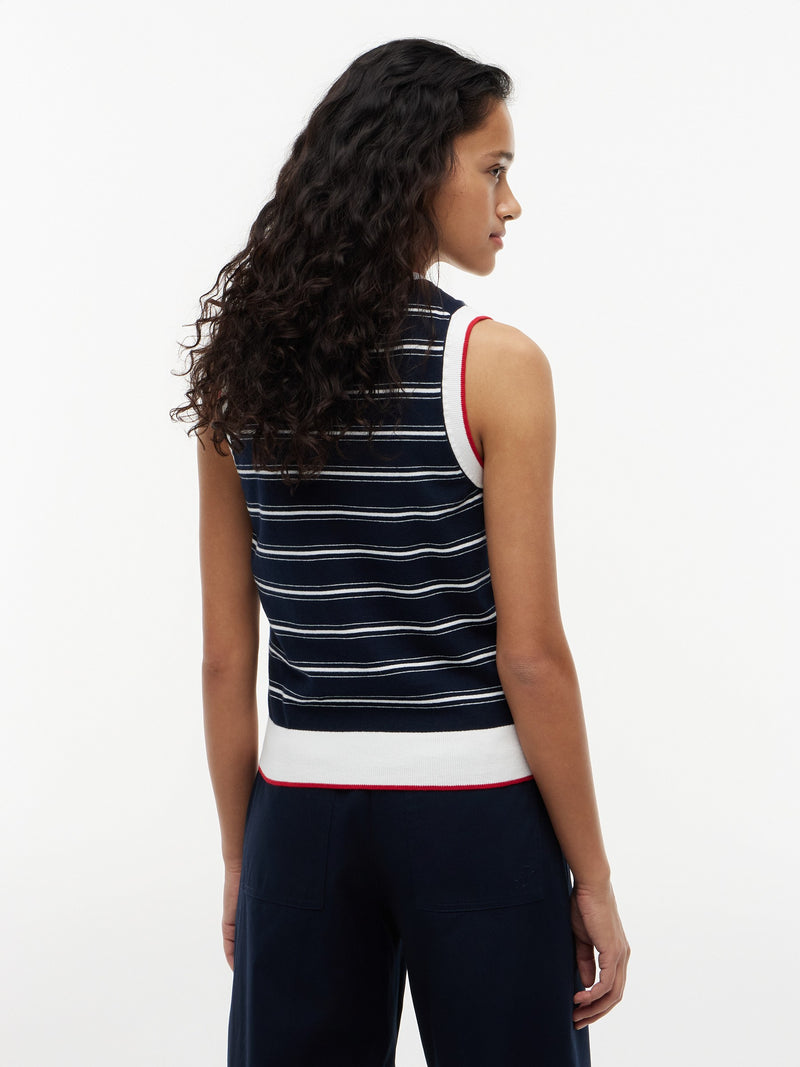 Stripe Regular Fit Full Sleeve Ribbed T-Shirt
