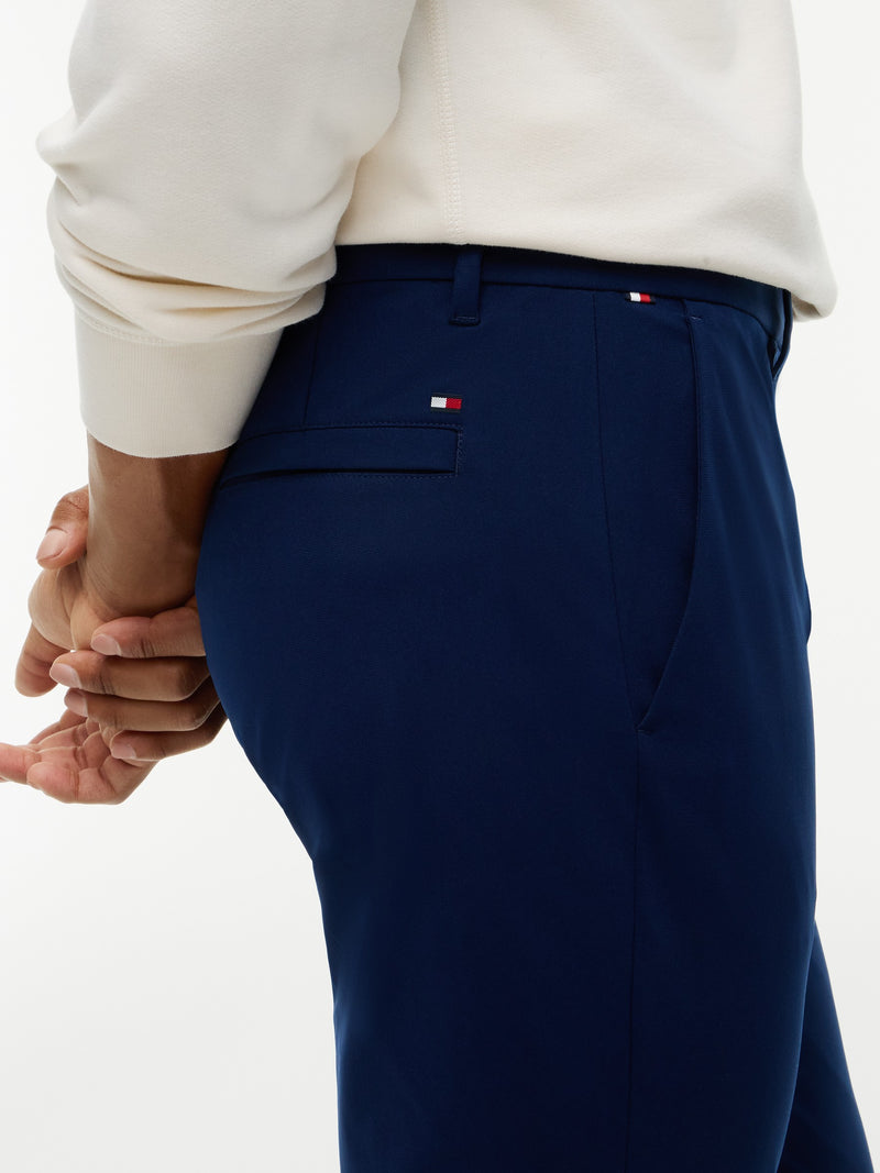 Men Denton Slim Straight Fit Knit Tech Trouser