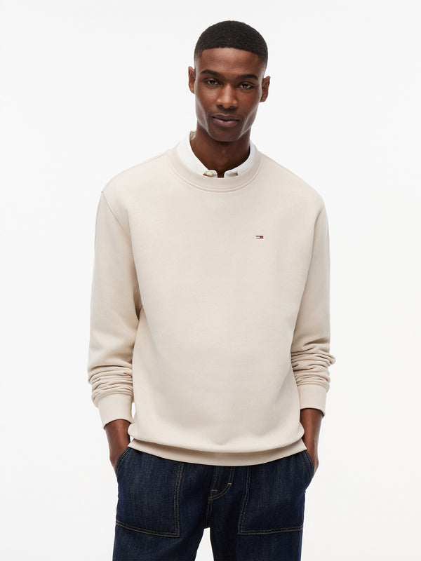 Regular Fit Brushed Fleece Crew Neck Sweatshirt