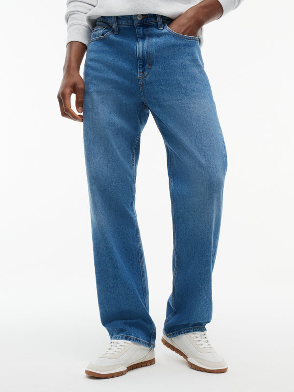 Men Otis Regular Straight Mid Wash Jeans