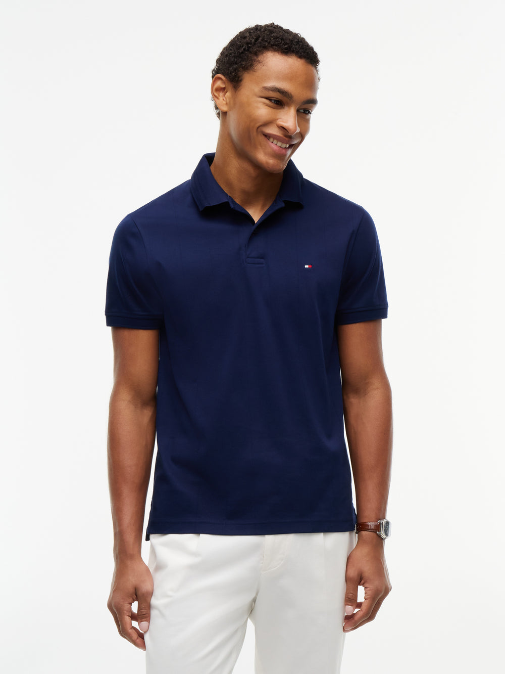 Regular Fit Jacquard Interlock Polo