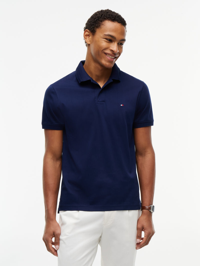 Regular Fit Jacquard Interlock Polo