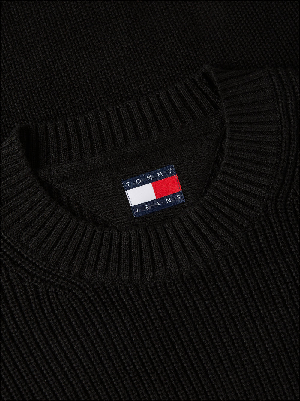 Regular Fit Badge Loose Knit Pullover