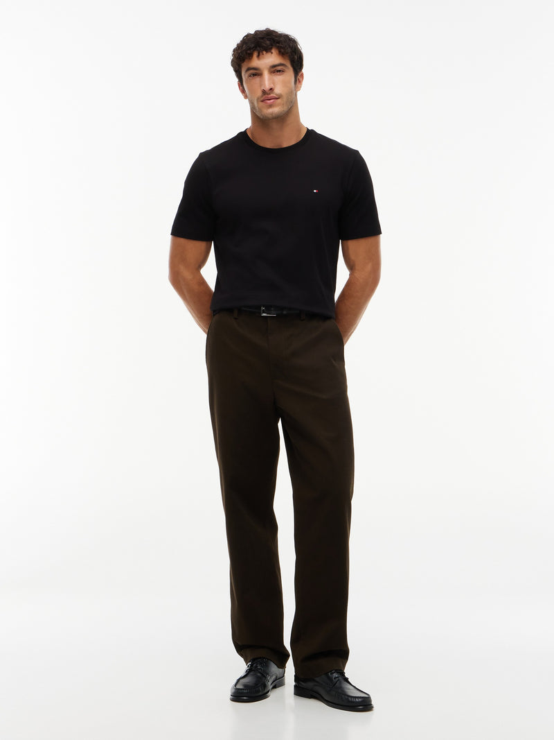 Regular Fit Solid Interlock Tshirt