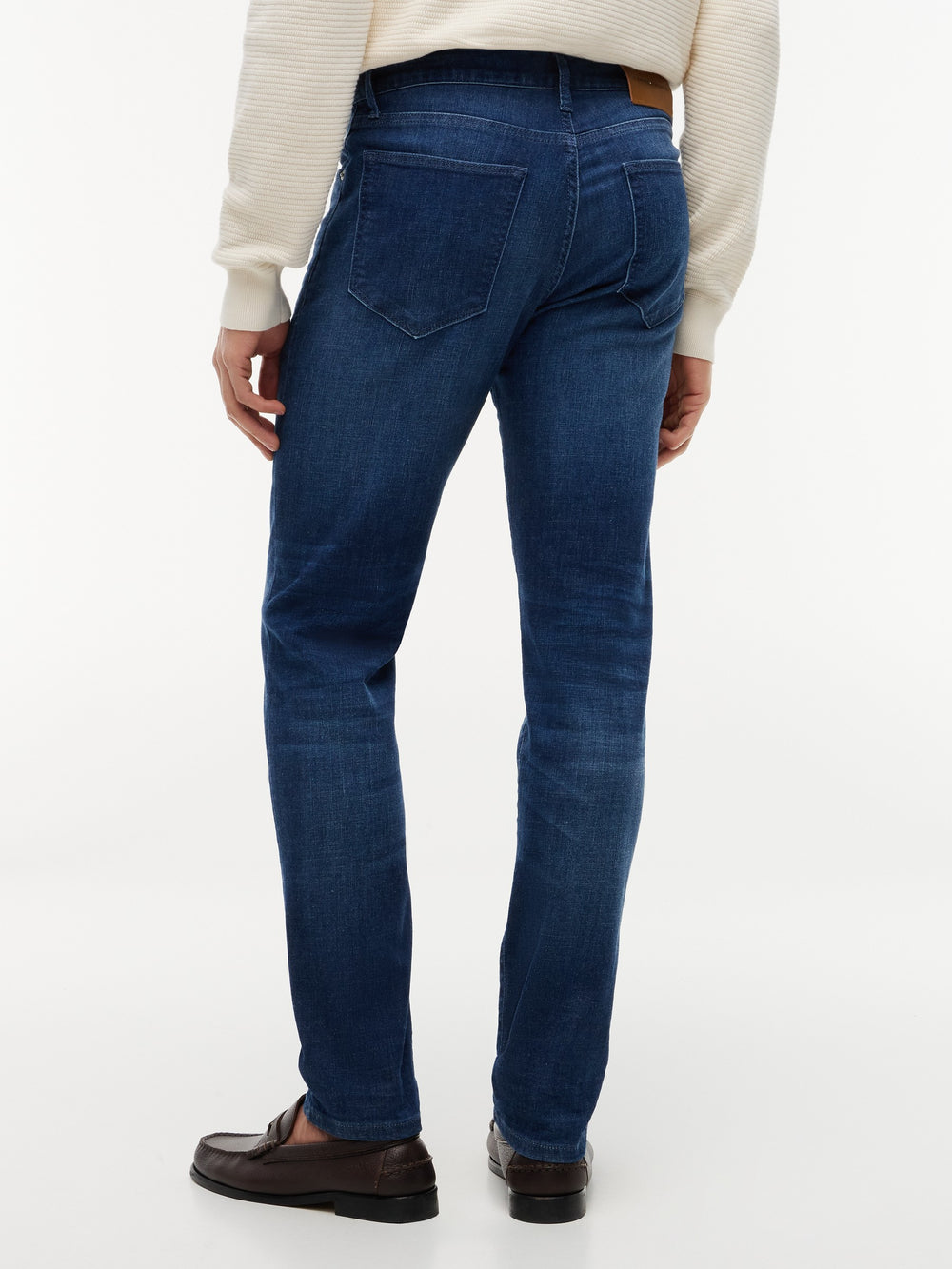 Men Bleecker Slim Tapered Dark Wash Jeans