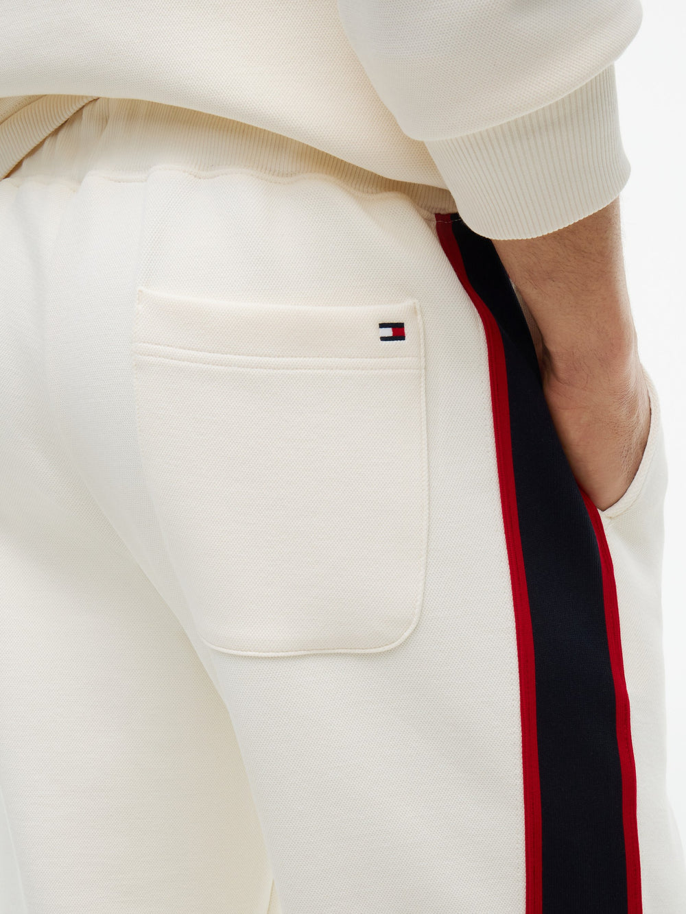 Regular Fit Solid Badge Track Pant