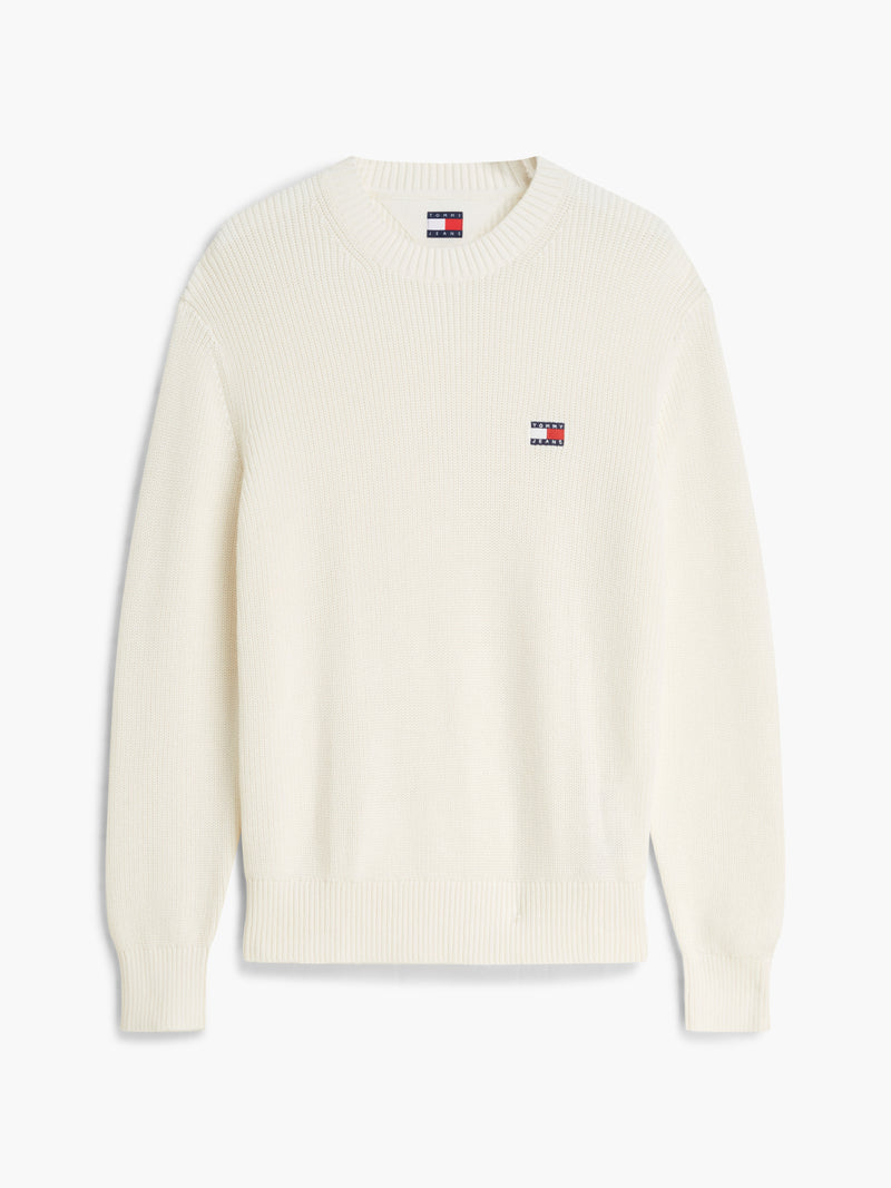 Regular Fit Badge Loose Knit Pullover