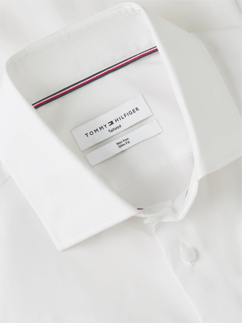 Slim Fit Solid Poplin Shirt