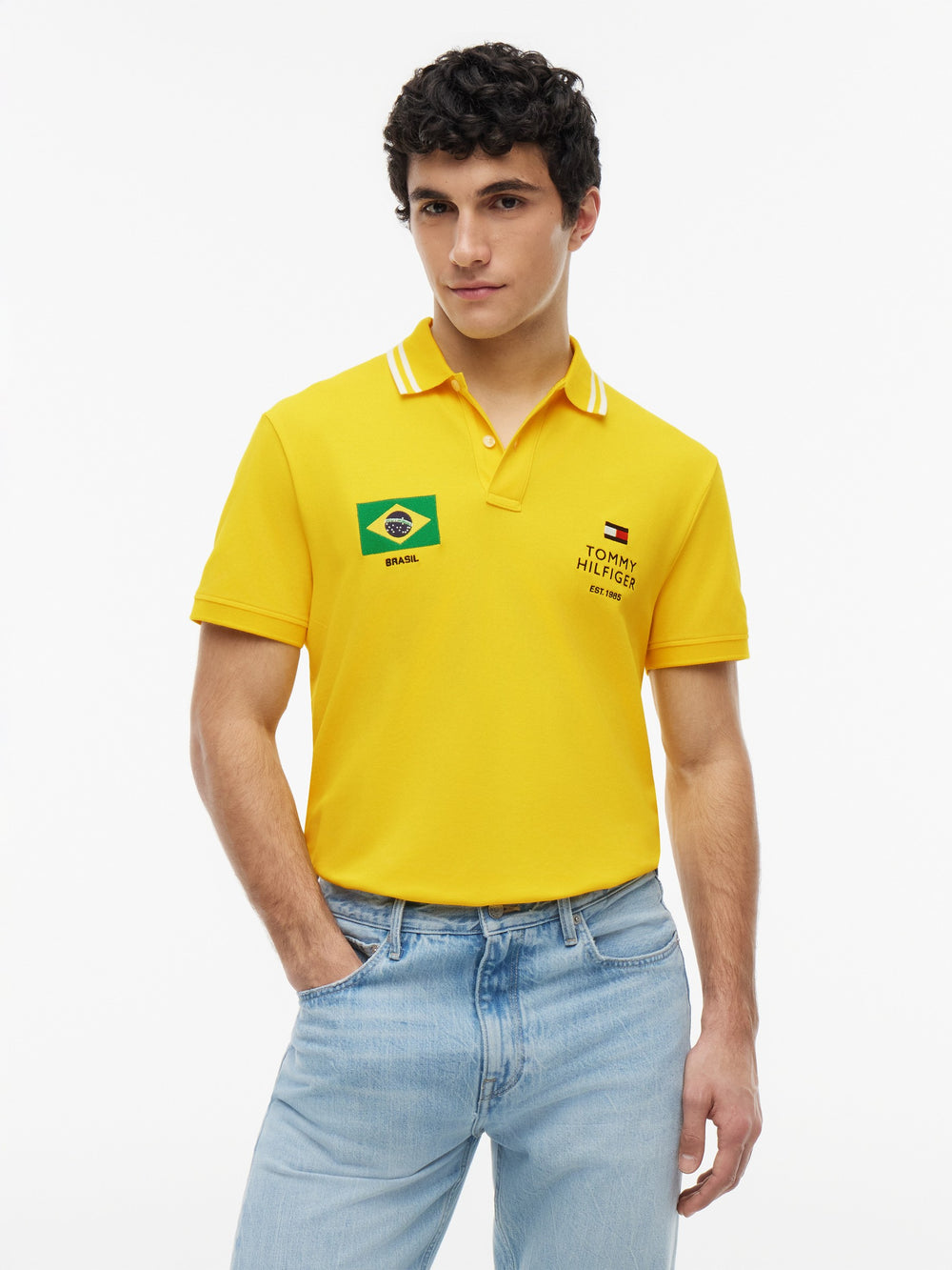 Regular Fit Graphic Pique Polo