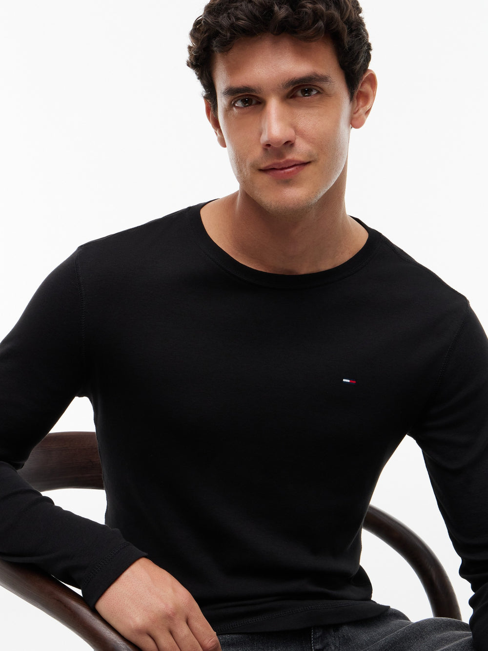 Regular Fit Rib Long Sleeve T-Shirt