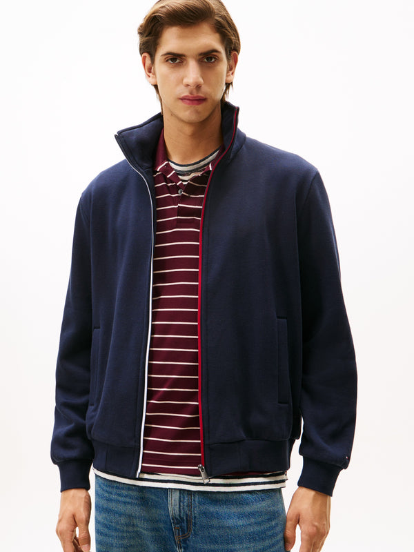 Regular Fit Zip Thru Fleece Sweater