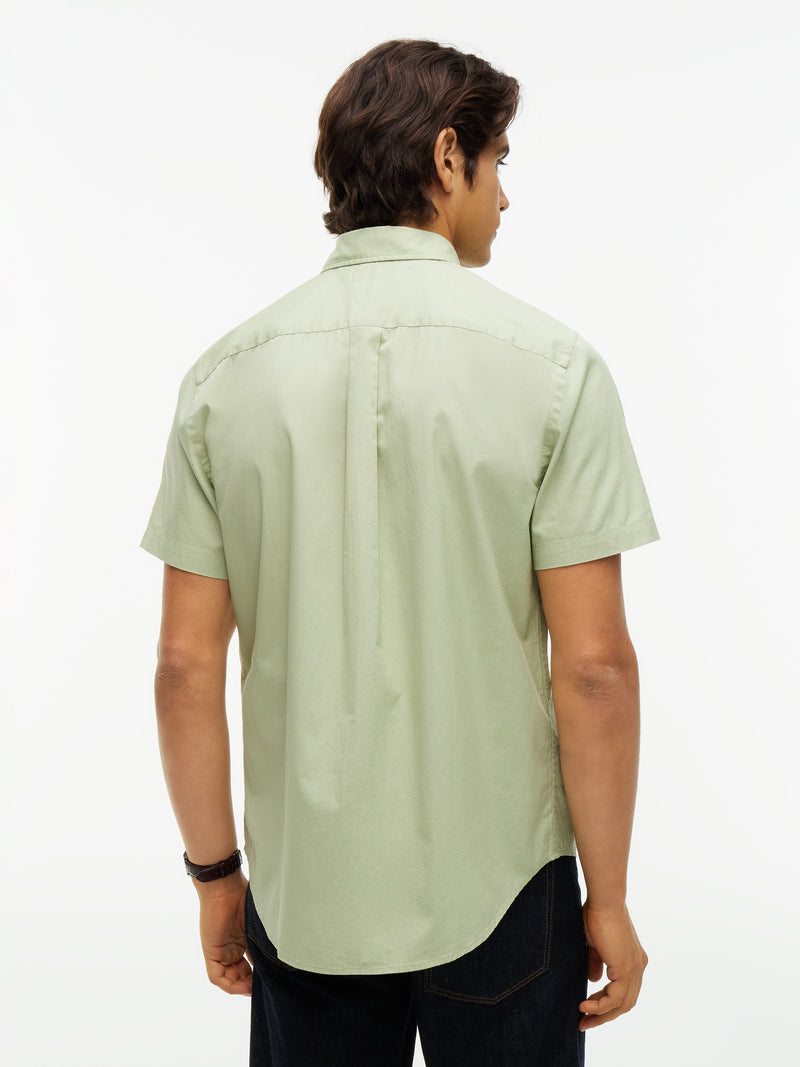 Regular Fit Solid Poplin Shirt