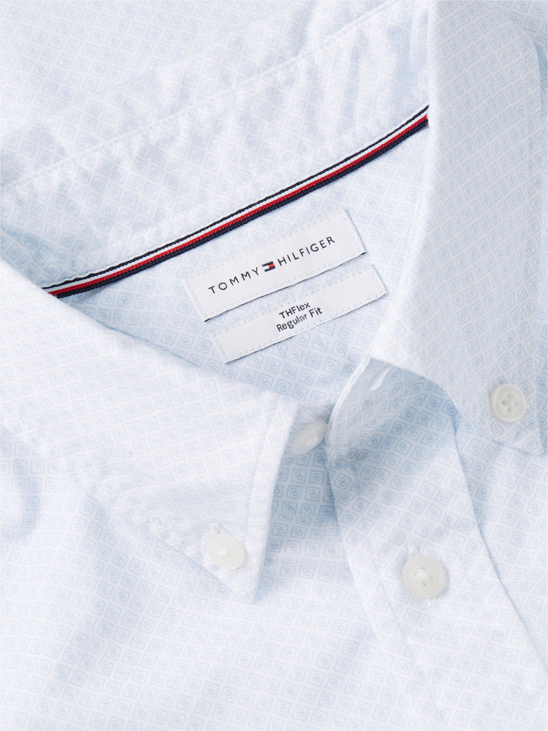 Regular Fit Print Poplin Shirt