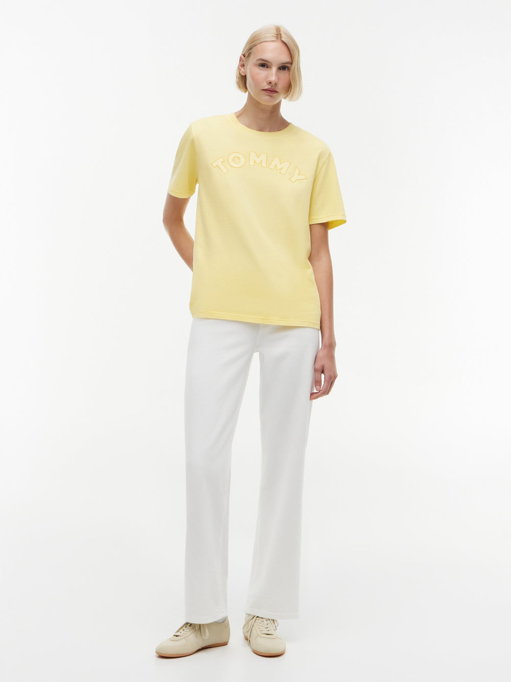 Solid Relaxed Fit Half Sleeve Cotton Jersey T-Shirt