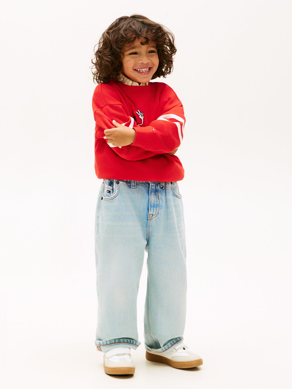 Kids Wide Pull On Jeans