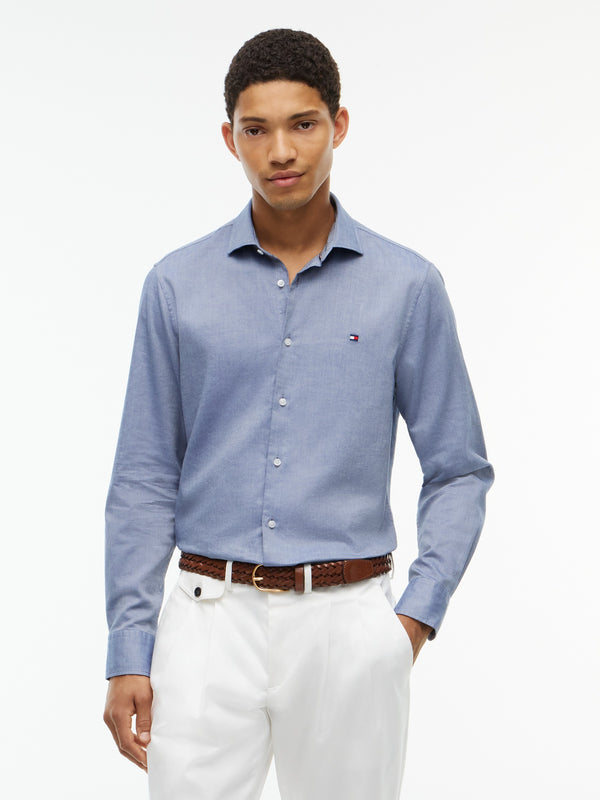 Slim Fit Solid Oxford Shirt