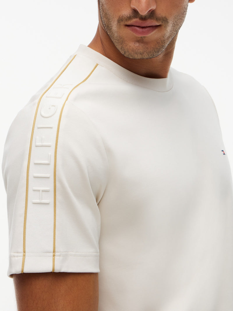 Regular Fit Sleeve Taped Interlock Tshirt