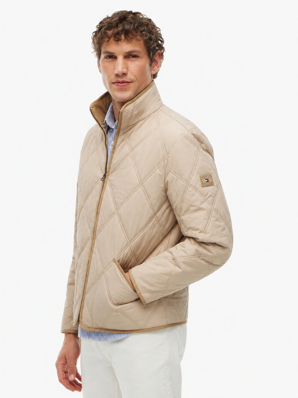 Regular Fit Quilted or Padded Jacket