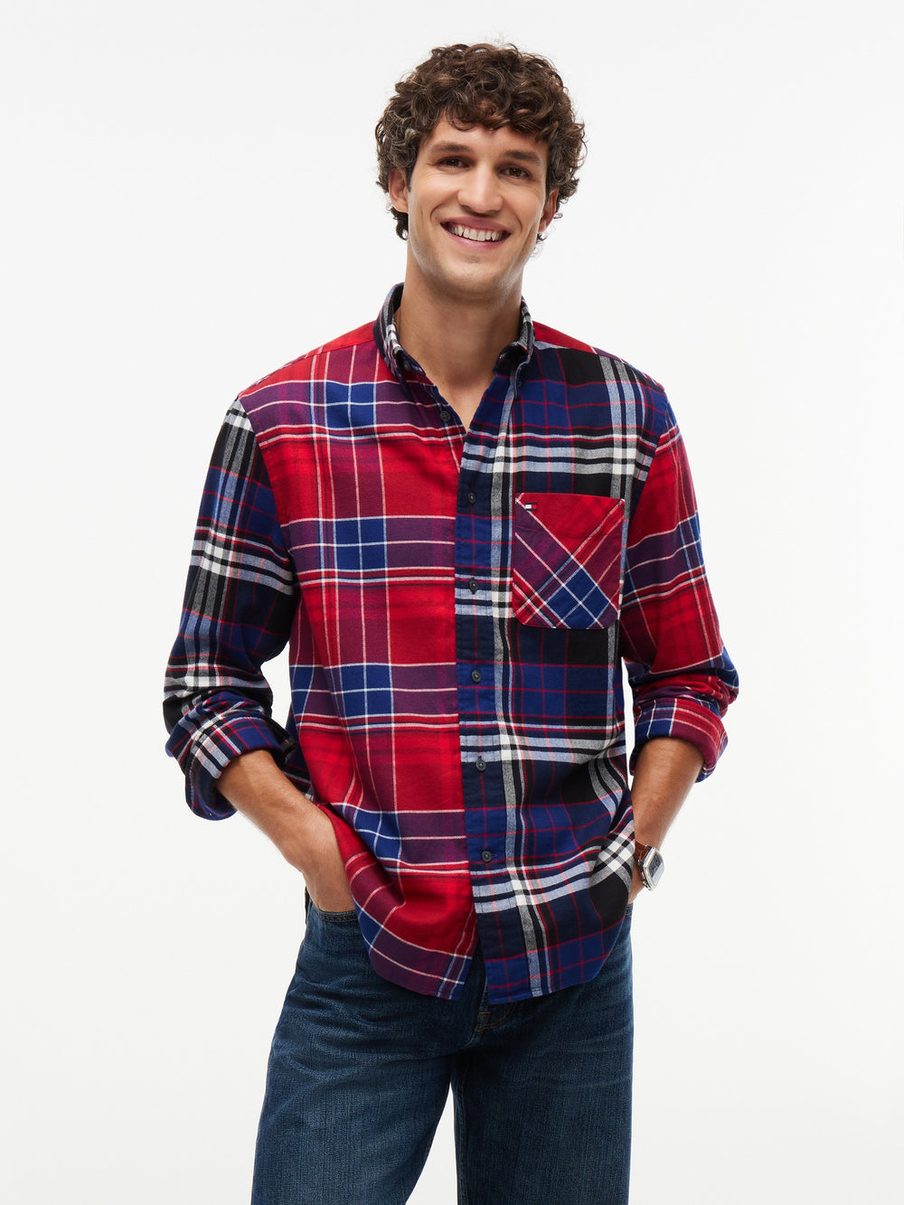 Relaxed Fit Check Flannel Shirt