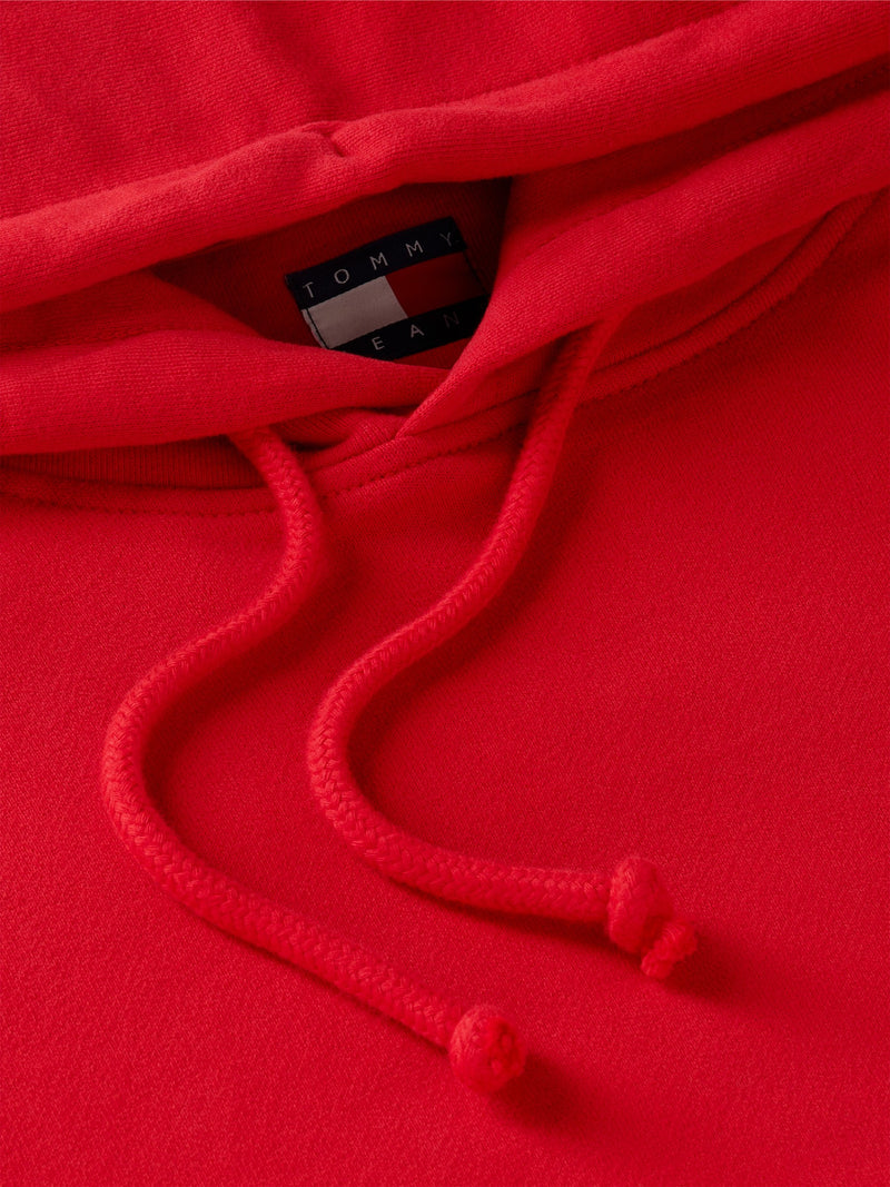 Regular Fit Suede Terry Hooded Sweatshirt