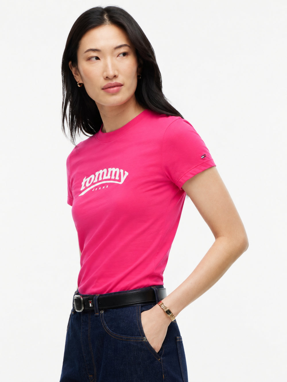 Solid Slim Fit Half Sleeve Cotton Jersey T-Shirt
