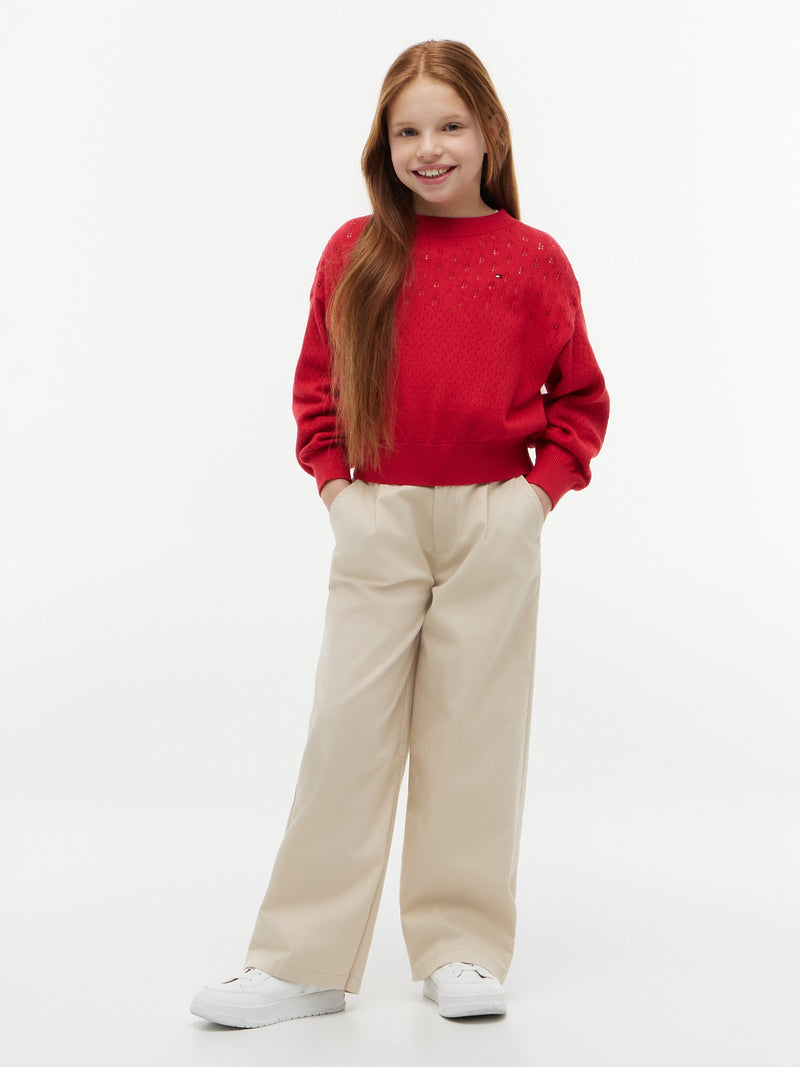 Kids Pointelle Sweater