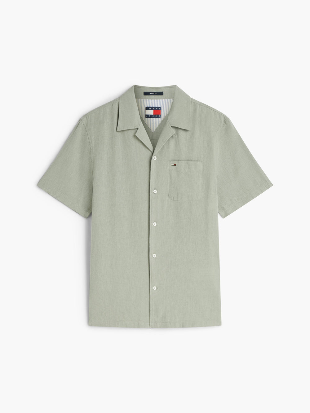 Regular Fit Solid Linen Blends Shirt
