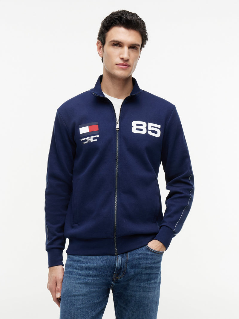 Regular Fit Zip Thru Printed Jacket