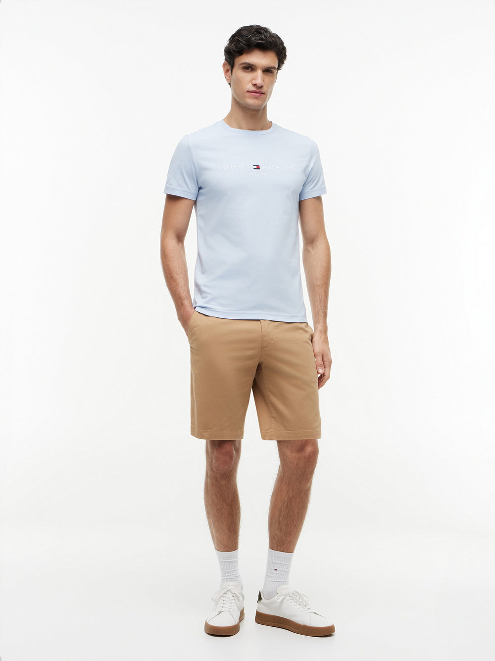 Slim Fit Chest Logo Jersey Tshirt
