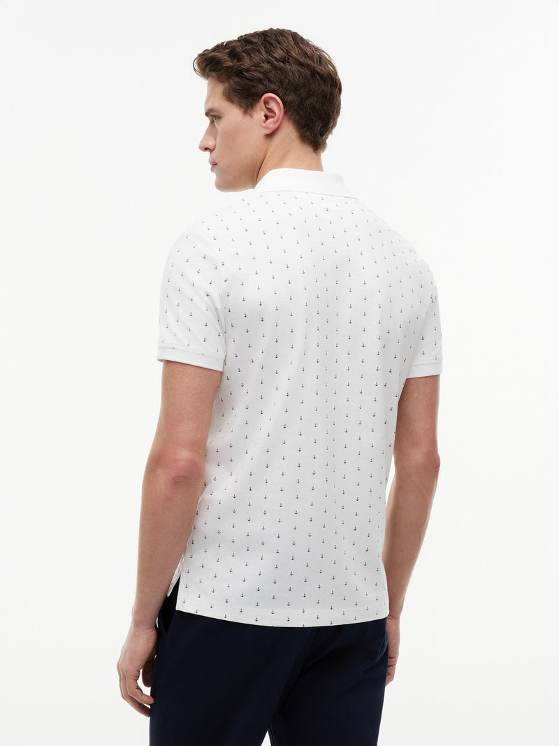 Regular Fit Printed Interlock Polo