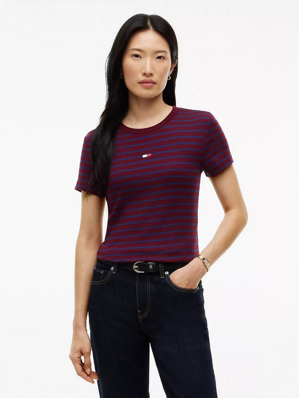 Solid Regular Fit Half Sleeve Ribbed T-Shirt