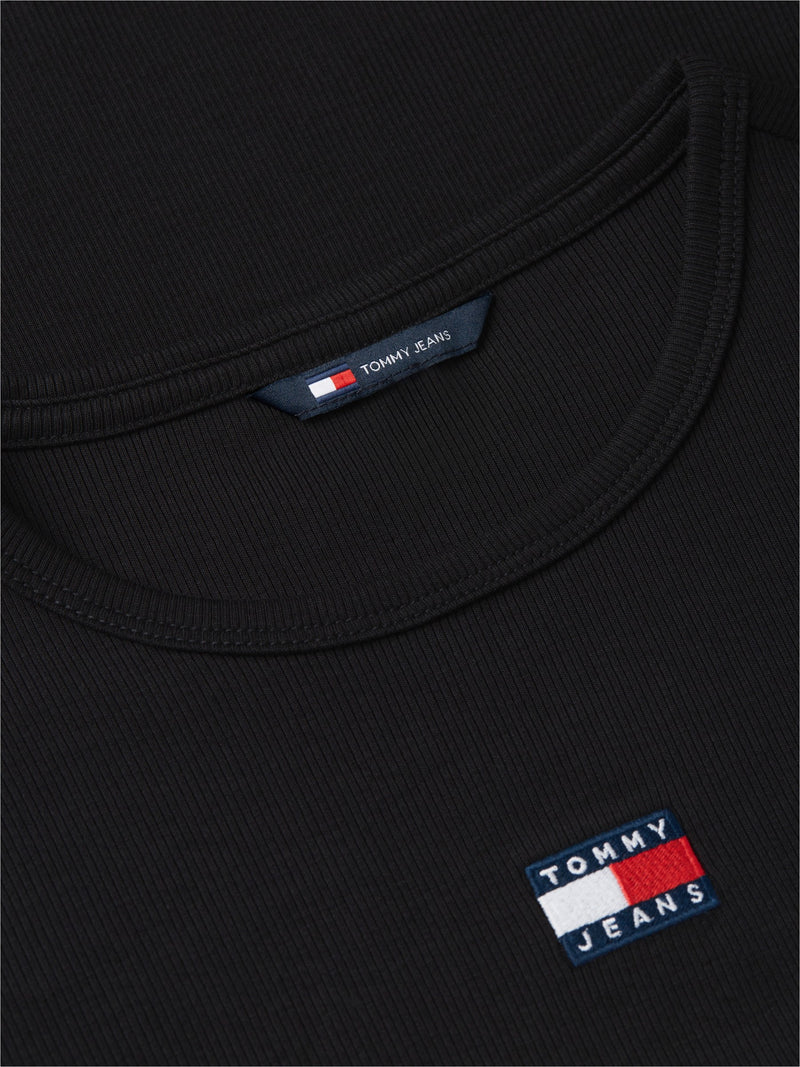 Solid Slim Fit Half Sleeve Ribbed T-Shirt