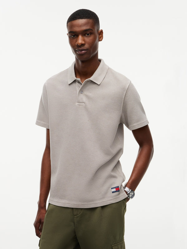 Regular Fit Waffle Polo