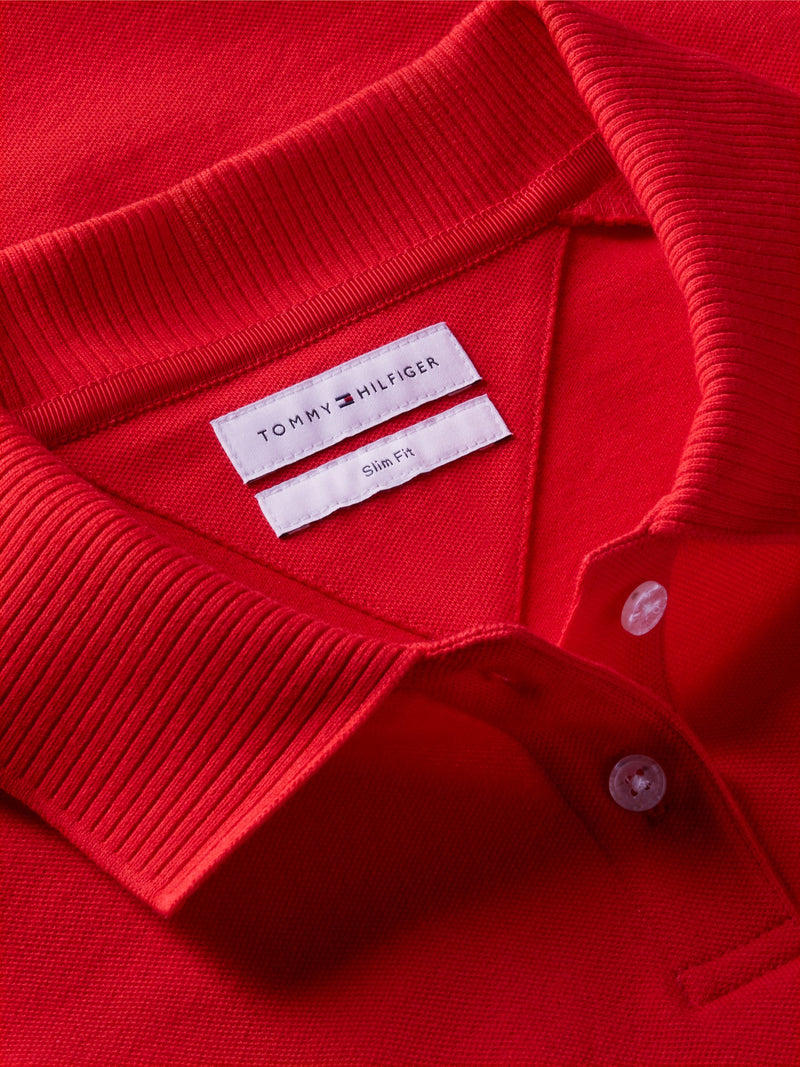 Solid Slim Fit Half Sleeve Pique Polo