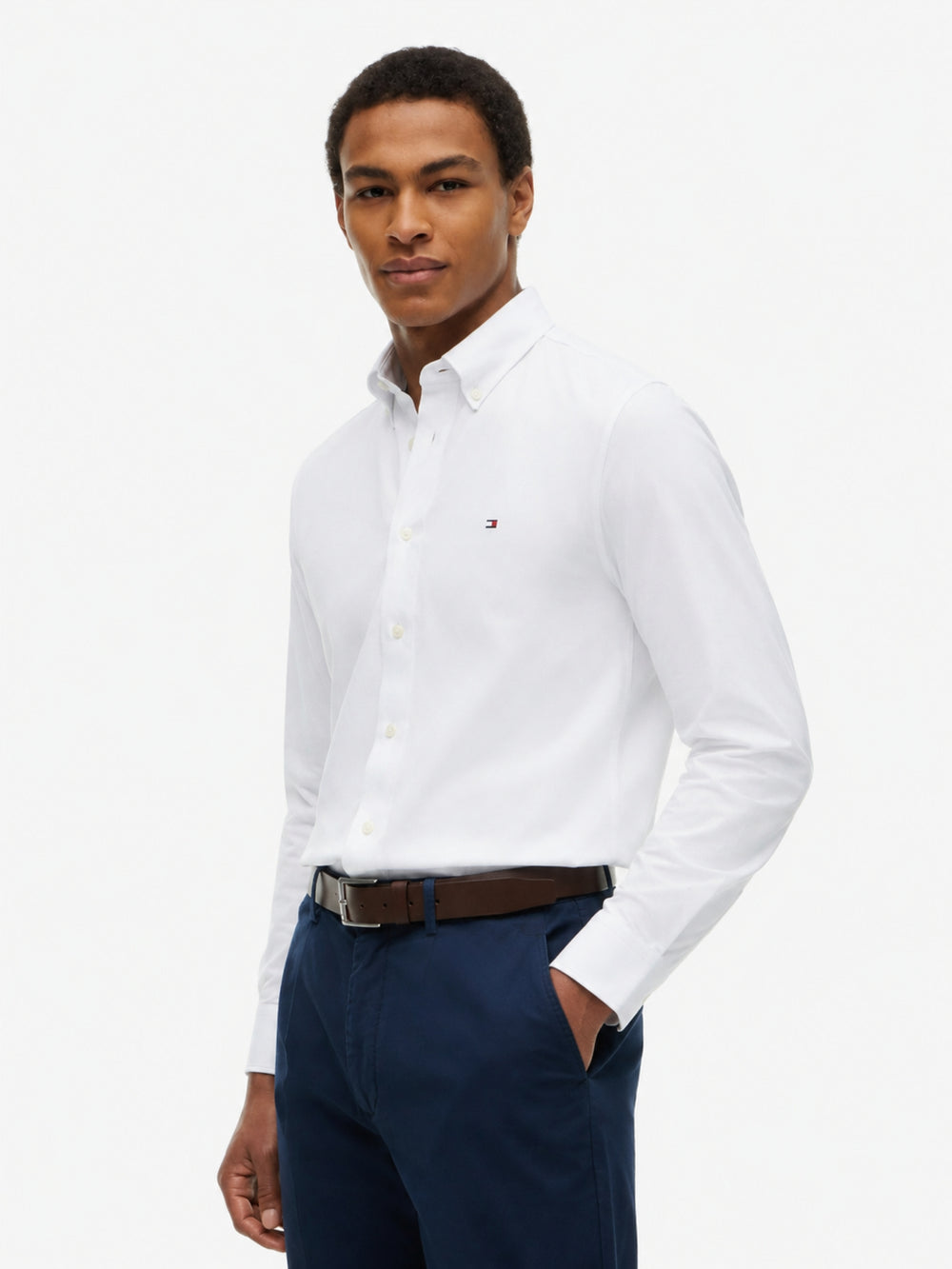 Regular Fit Solid Oxford Shirt