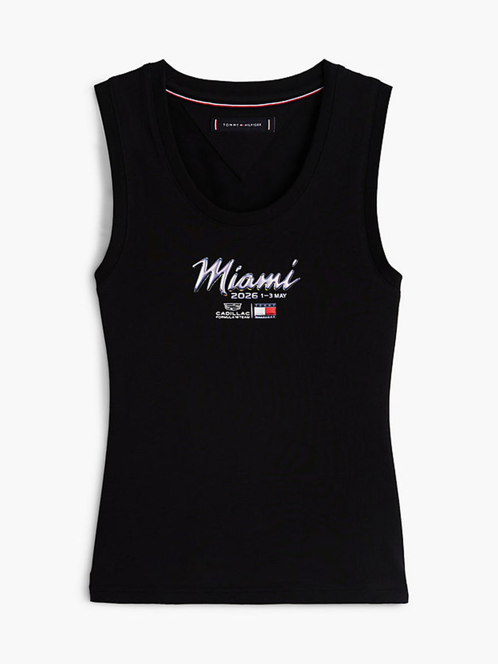 Solid Slim Fit Sleeveless Cotton Jersey T-Shirt
