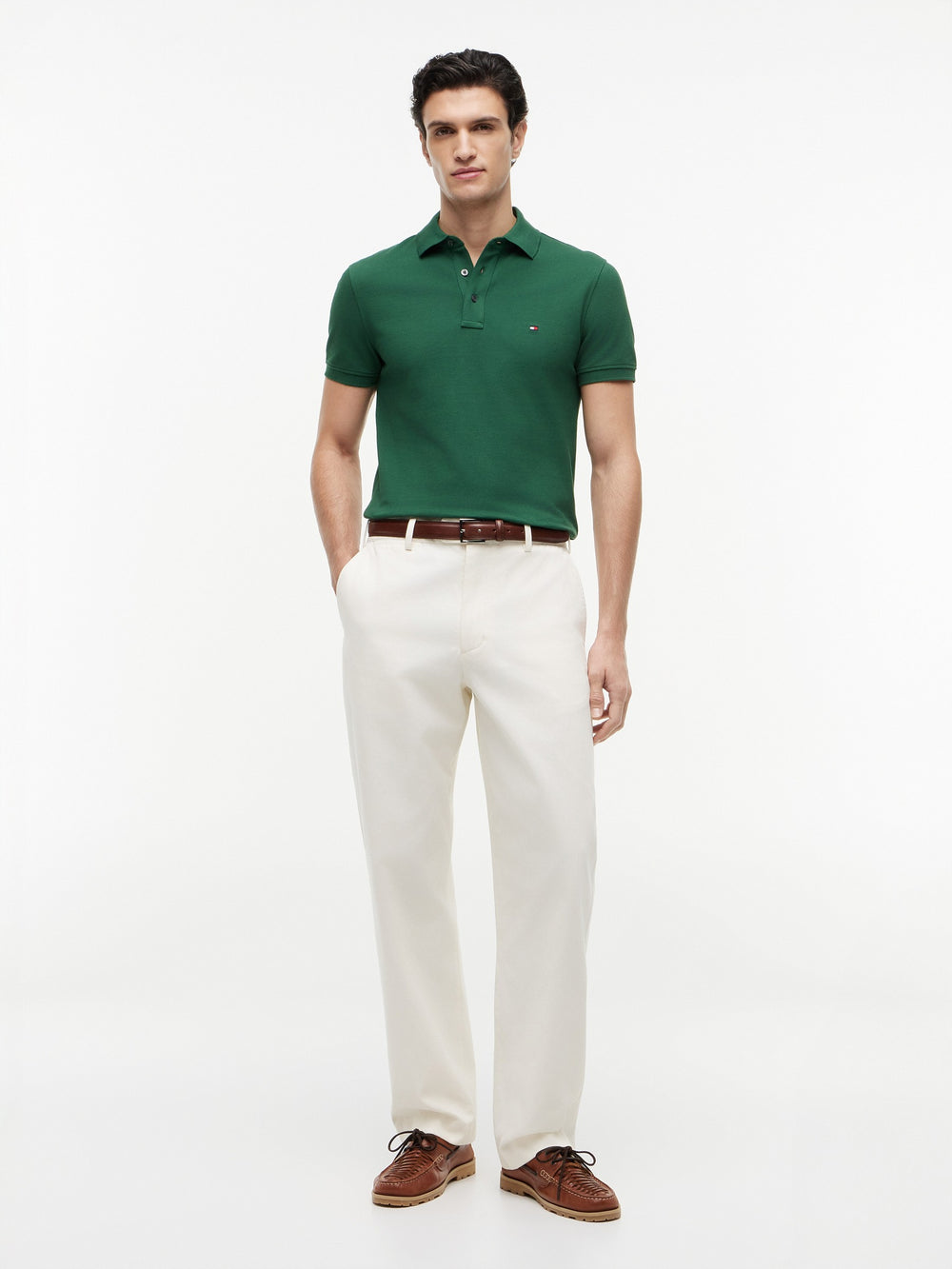 Slim Fit Solid Pique Polo