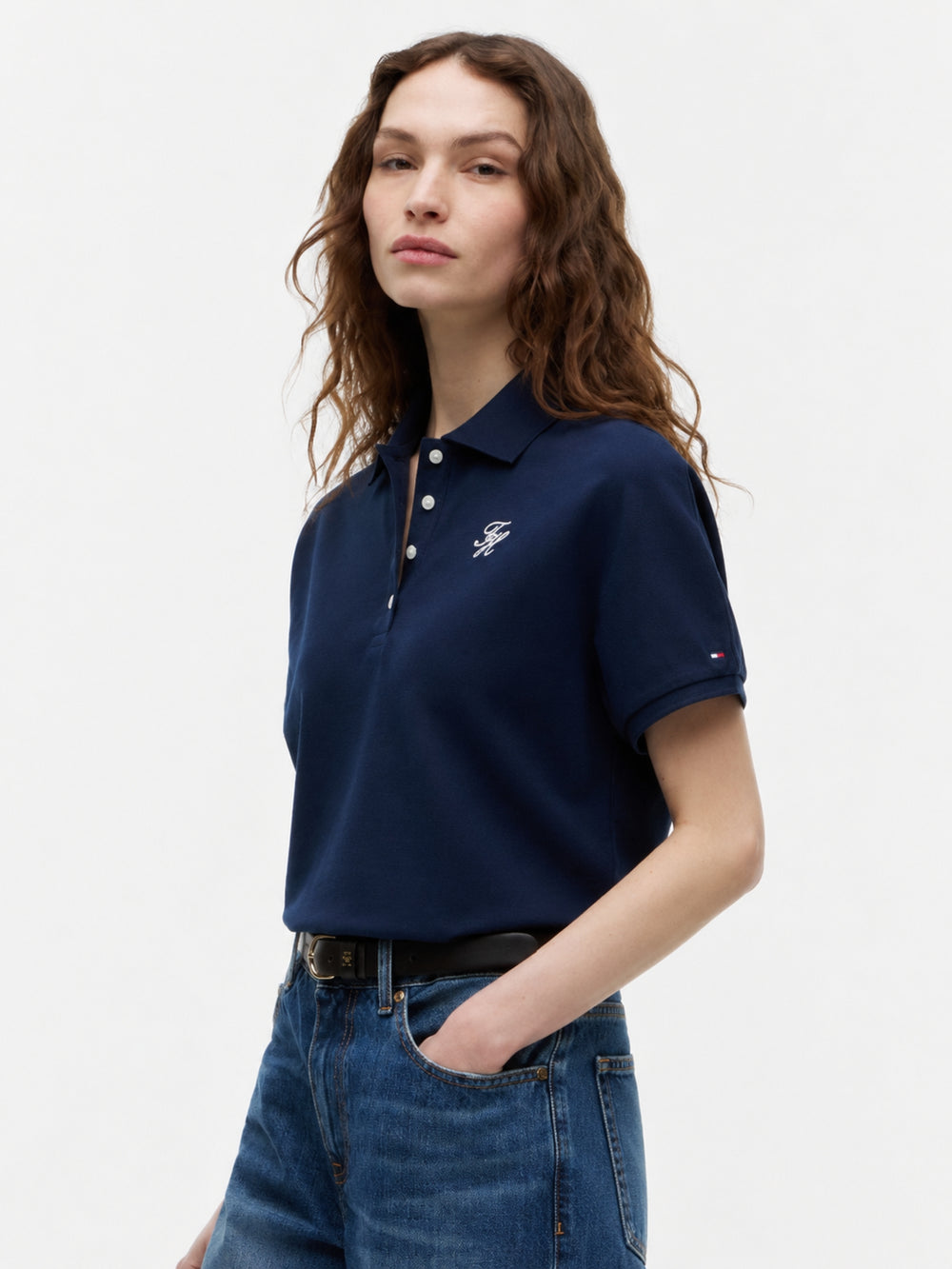 Solid Regular Fit Half Sleeve Pique Polo